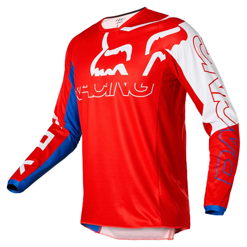 JERSEY FOX 180 SKEW BLANCO/ROJO/AZUL