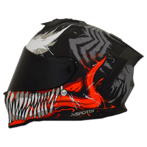 CASCO X-SPORTS V151 VENOM NEGRO
