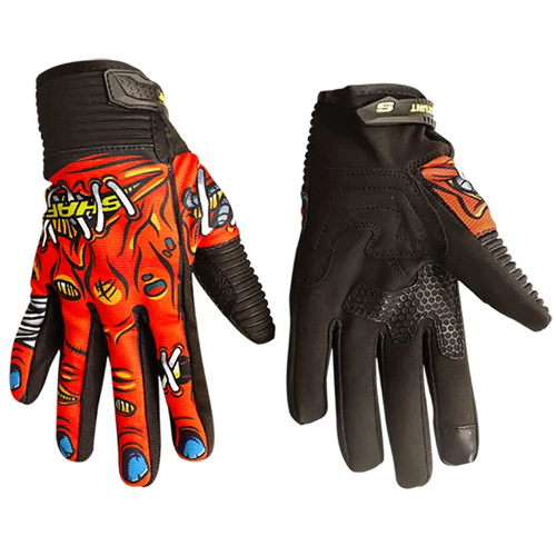 GUANTES SHAFT STUNT ZOMBOY NARANJA/AMARILLO