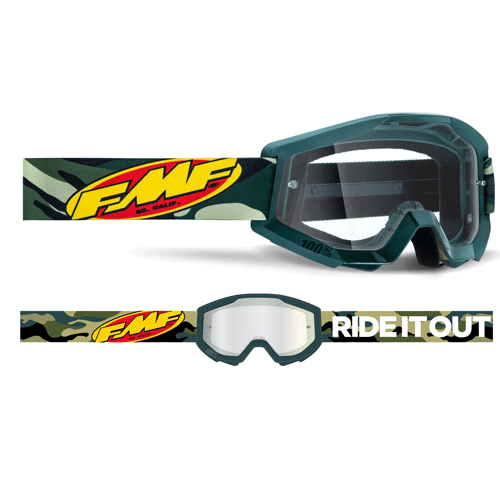 GOGGLES 100% FMF POWER CORE ASSAULT CAMO