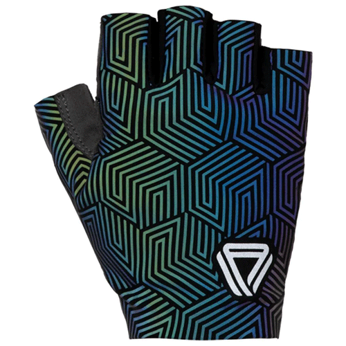 GUANTES MEDIO DEDO GW FULL REFLECTIVOS NEGROS
