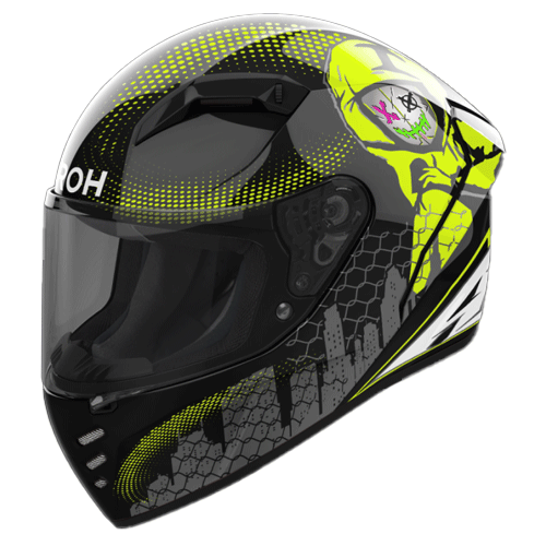 CASCO AIROH CONNOR GAMER NEGRO AMARILLO BRILLANTE
