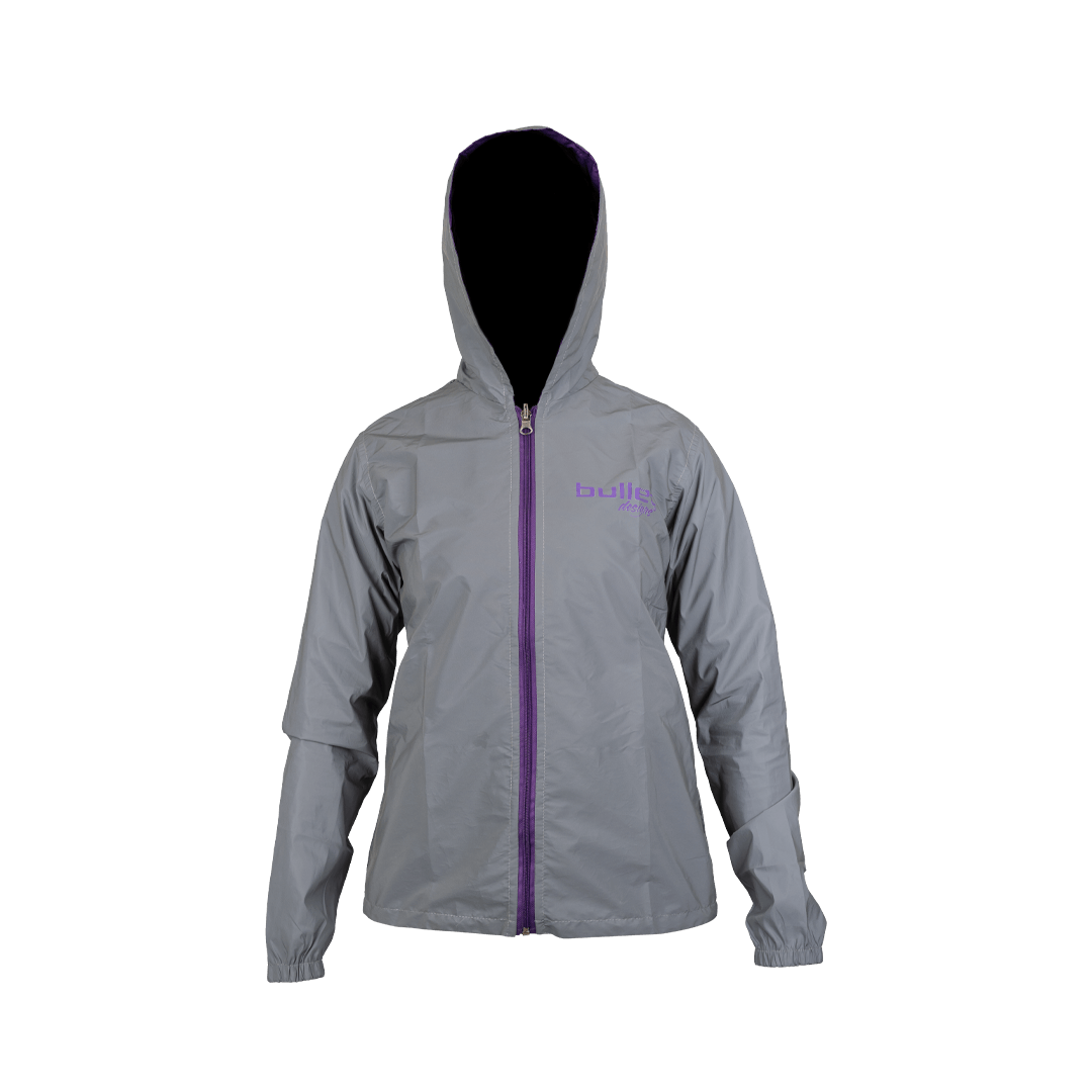 CHAQUETA BULLET REFLECTIVA FEMENINA MORADO