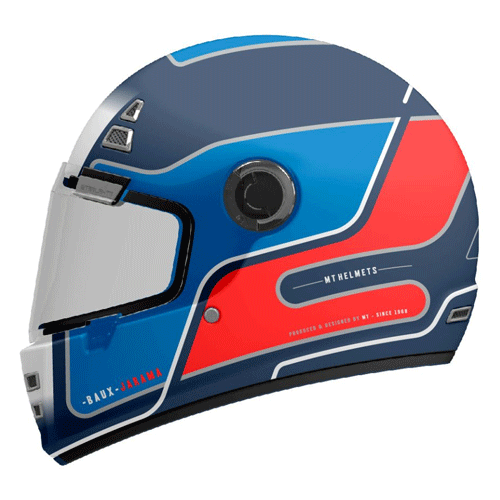 CASCO MT JARAMA BAUX AZUL MATE ROJO