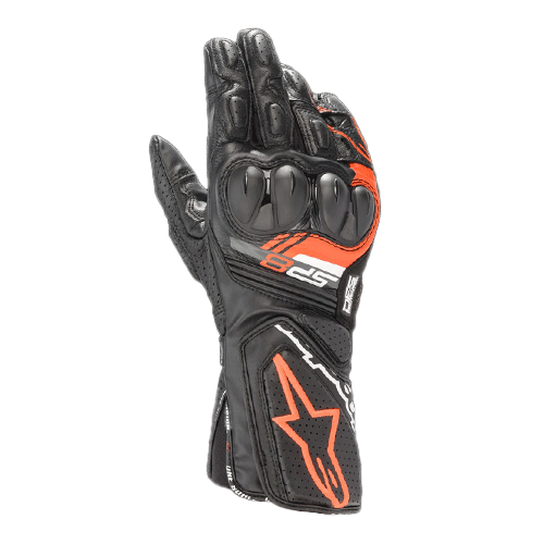 GUANTES ALPINESTARS SP-8 V3 NEGRO ROJO FLUOR