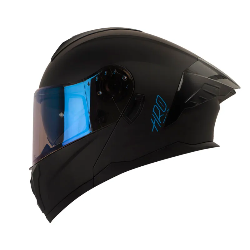 CASCO HRO 3480DV EVO SOLID NEGRO MATE AZUL