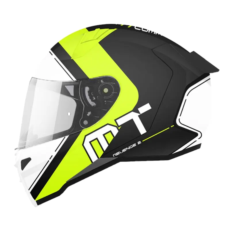 CASCO MT REVENGE 2S COMMIT AMARILLO BRILLANTE NEGRO