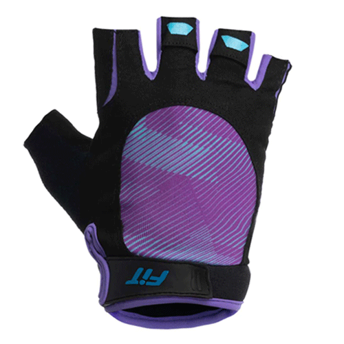 GUANTES SPORT FITNESS MEDIO DEDO CORE MORADO