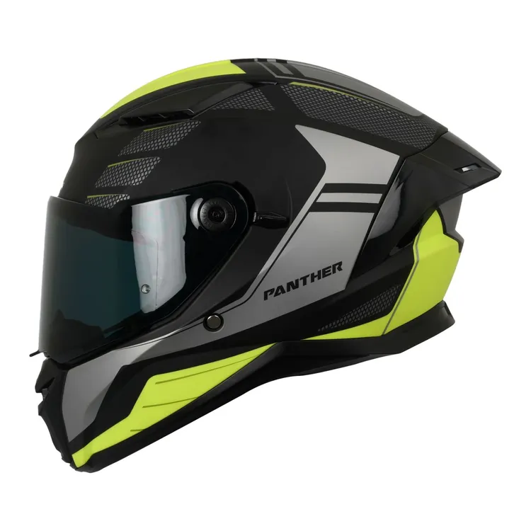 CASCO SPARTAN PANTHER SV PRSTG NEGRO MATE AMARILLO