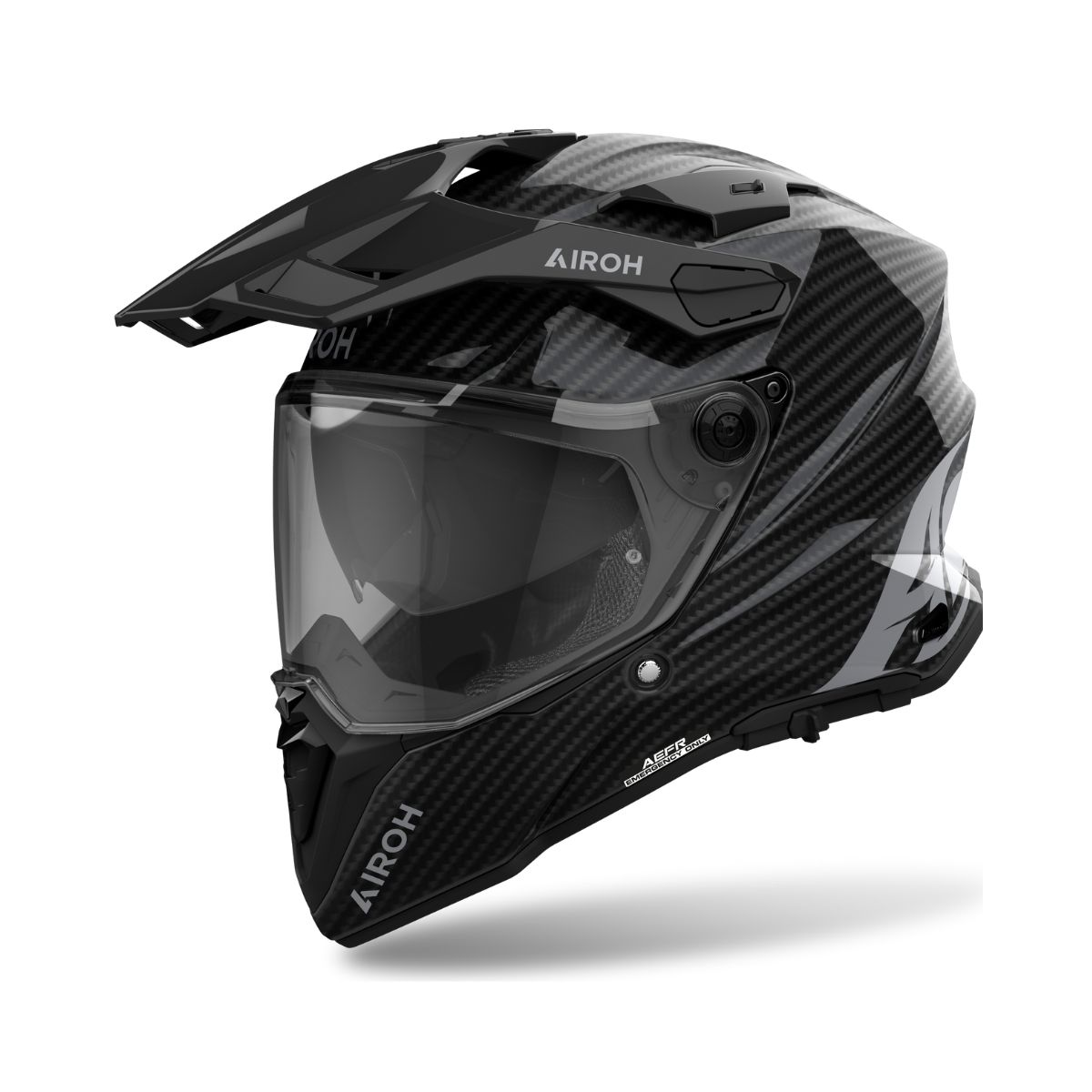 CASCO AIROH COMMANDER 2 CARBONO BRILLANTE