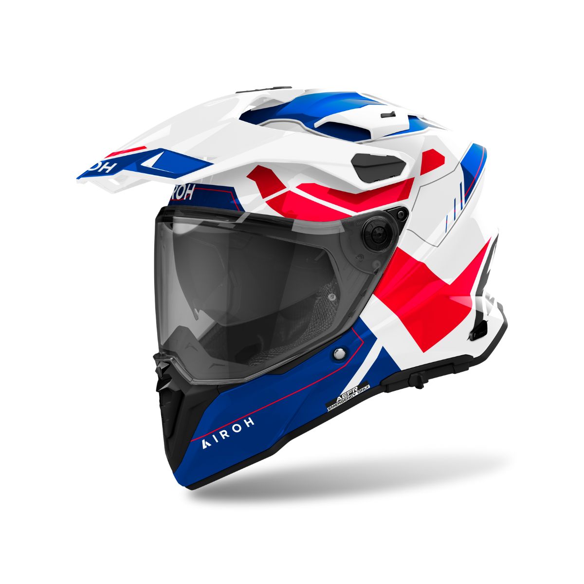 CASCO AIROH COMMANDER 2 REVEAL AZUL BRILLANTE ROJO