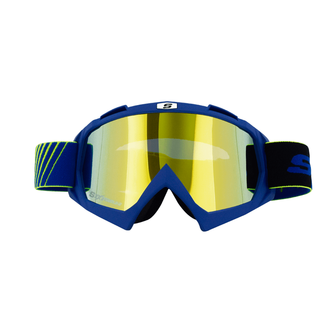 GOGGLES SHAFT 16 AZUL NEGRO VISOR DORADO