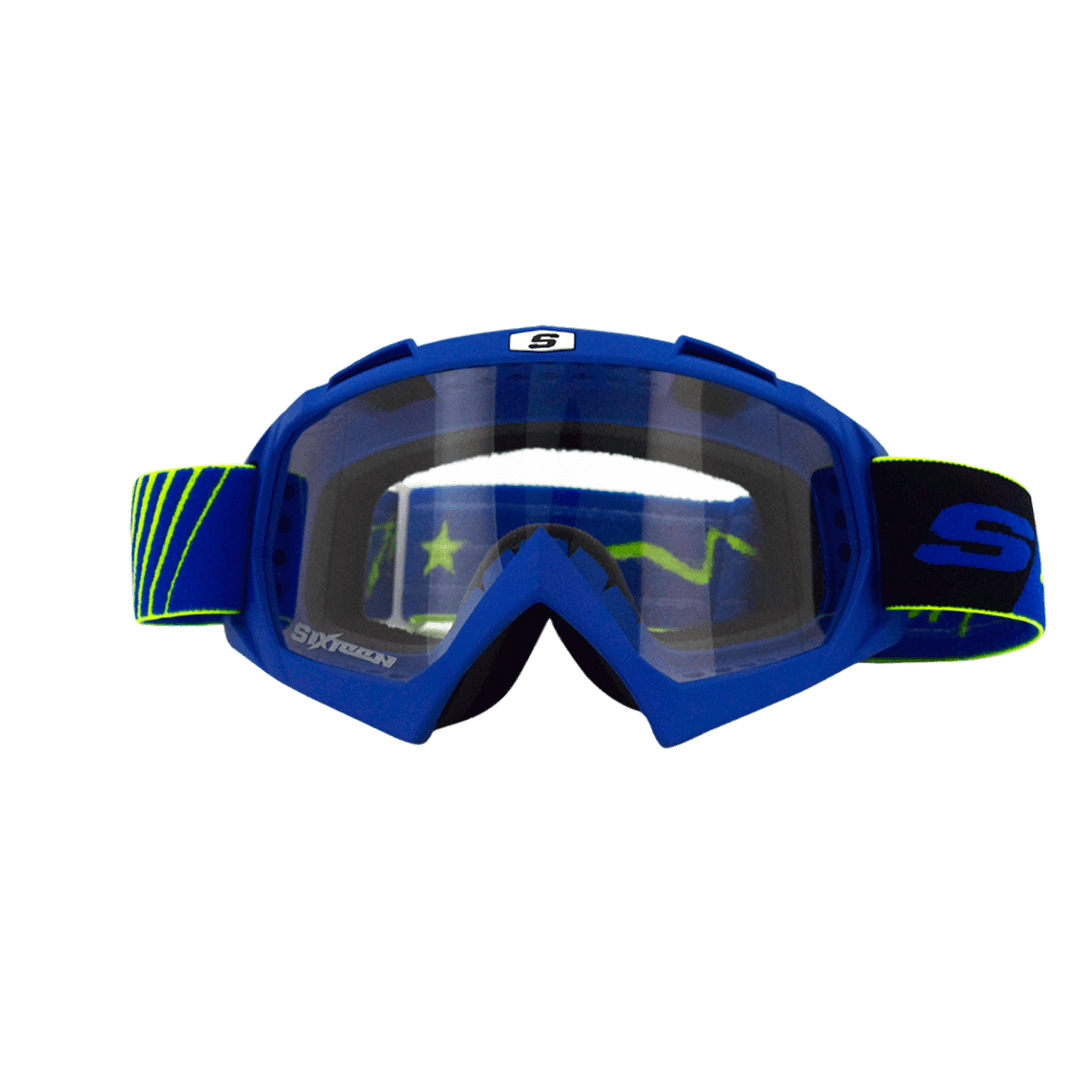 GOGGLES SHAFT 16 AZUL NEGRO VISOR TRANSPARENTE