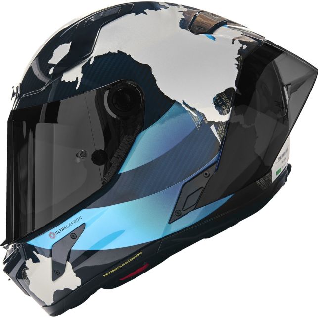 CASCO NOLAN 804RS ULTRA CARB CHECA 30TH AZUL BLANCO