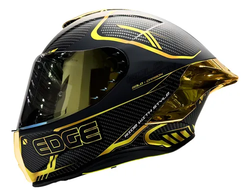 CASCO EDGE DC SHANGHAI GOLDEX NEGRO DORADO MATE