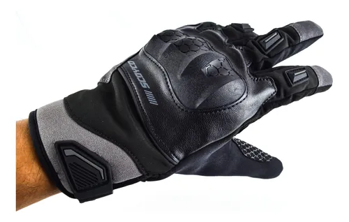 GUANTES SCOYCO MC192 WP NEGRO GRIS