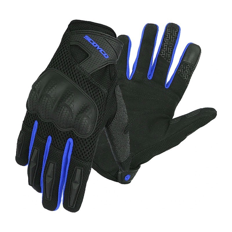 GUANTES SCOYCO MC58-2 NEGRO AZUL