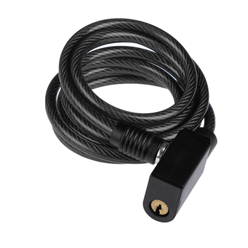 GUAYA GW CANDADO CABLE ESPIRAL LLAVE 6X1500MM NEGRO