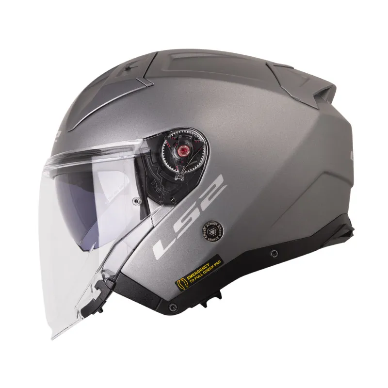 CASCO LS2 OF603 INFINITY SOLID TITANIO MATE