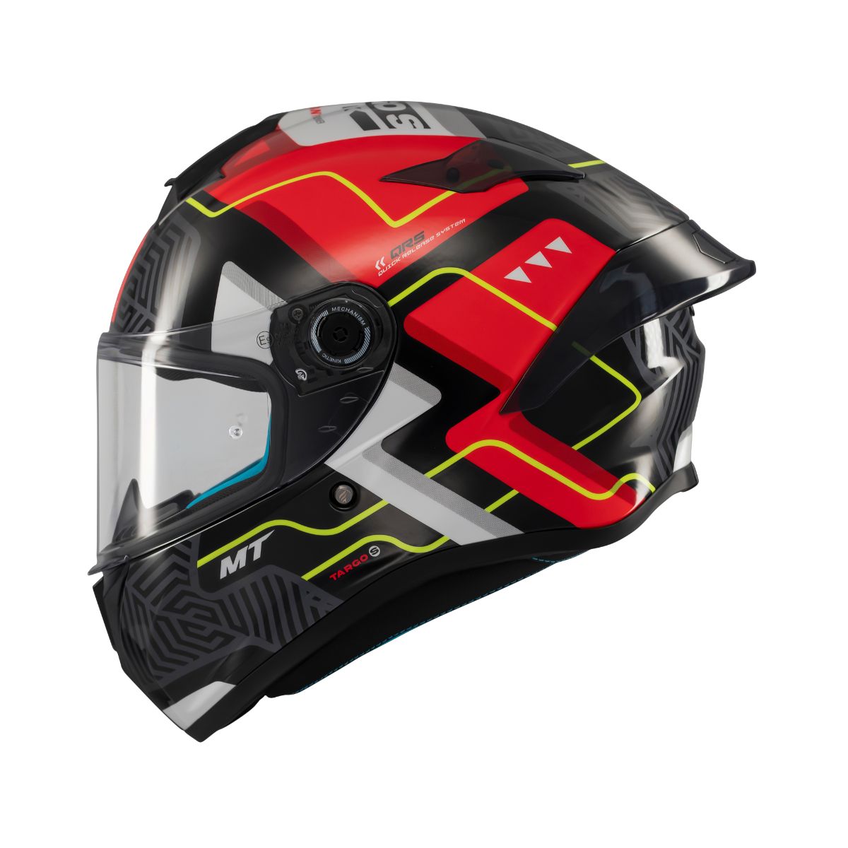 CASCO MT TARGO S BRIK C5 NEGRO ROJO GRIS BRILLANTE