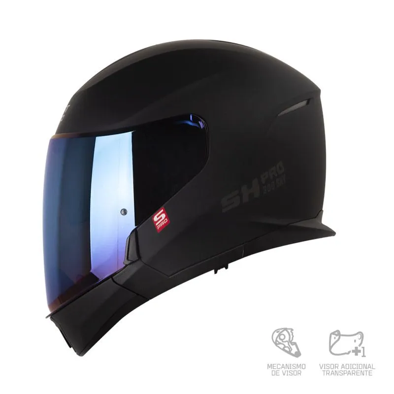 CASCO SHAFT PRO 300 SKY SOLID NEGRO GRIS OSCURO MATE