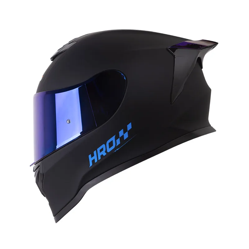 CASCO HRO 506SP SOLID NEGRO AZUL MATE