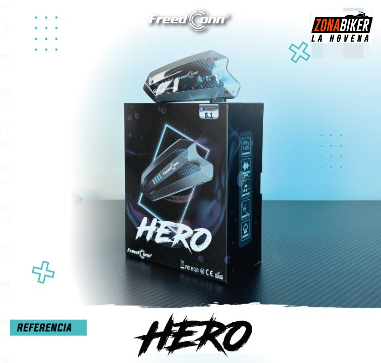 INTERCOMUNICADOR FREEDCONN HERO NEGRO GRIS