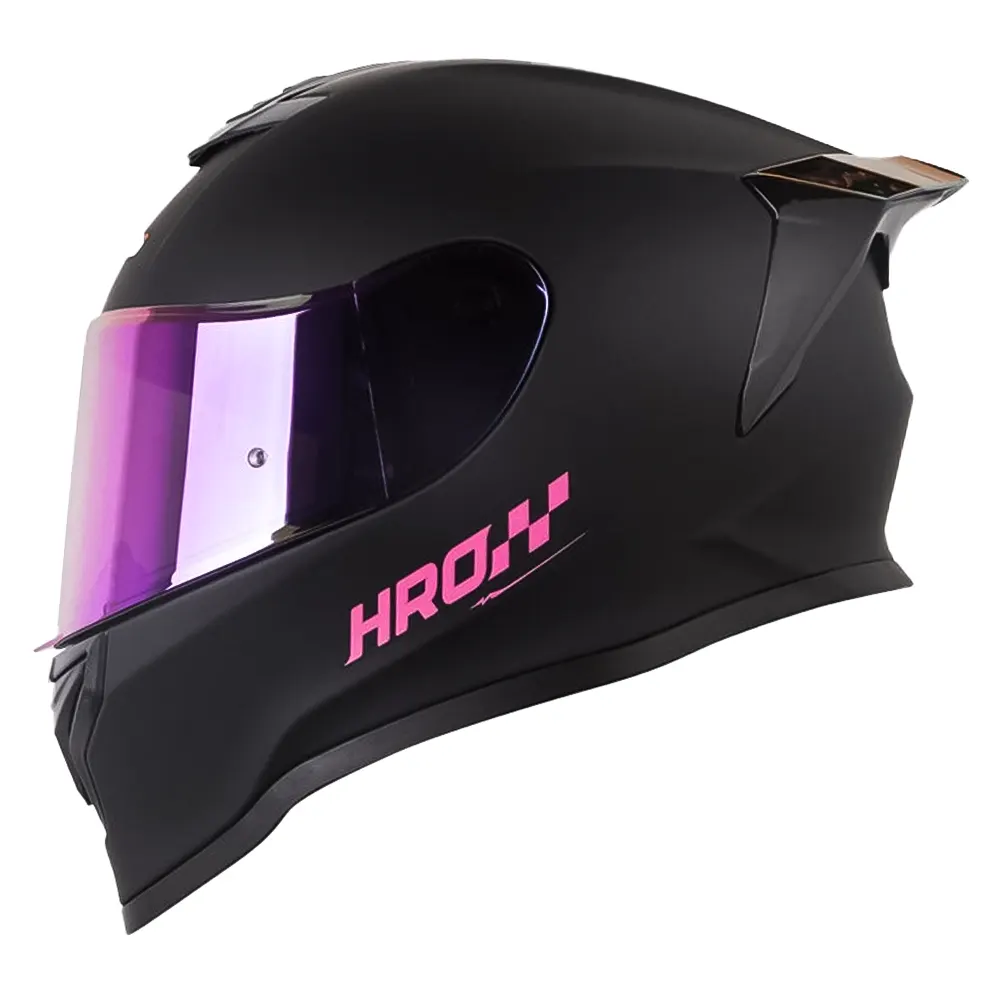 CASCO HRO 506SP SOLID NEGRO FUCSIA MATE