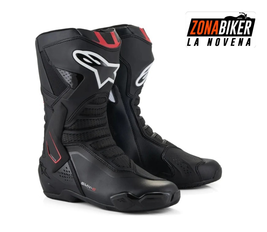 BOTA ALPINESTAR SMX-6 V3 NEGRO BLANCO ROJO