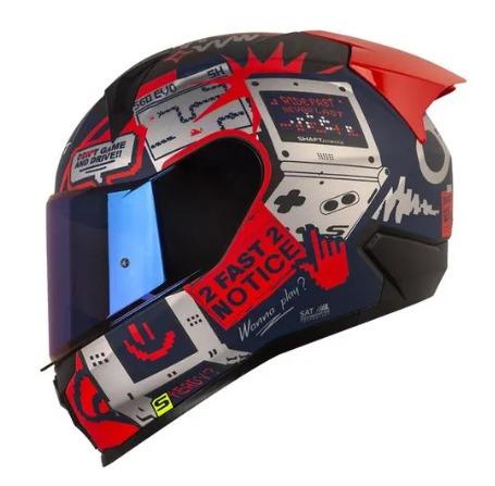 CASCO SHAFT 560 EVO G2G GRIS OSCURO ROJO