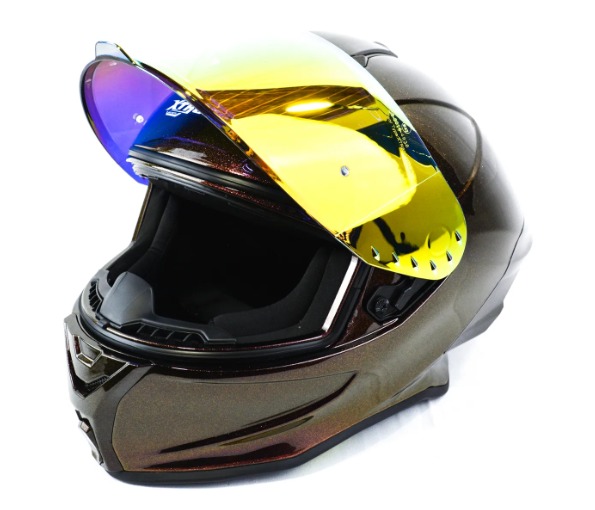 CASCO XTRONG 820 SOLID CAMALEON VISOR DORADO