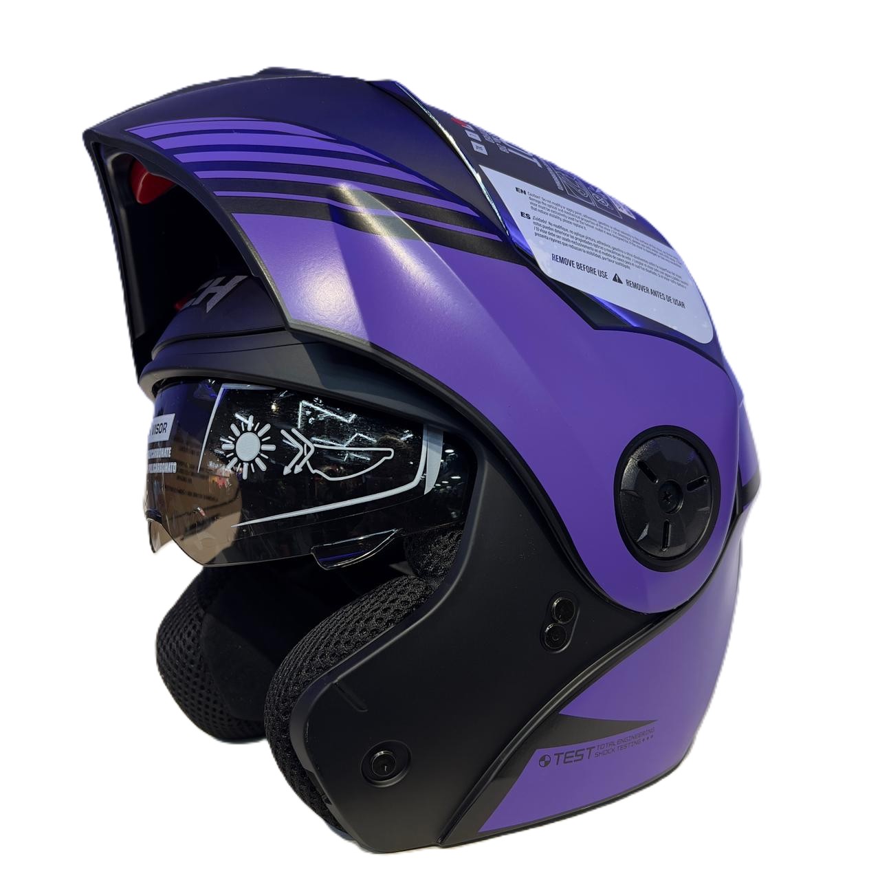 CASCO ICH 3110 XMAL NEGRO MORADO MATE