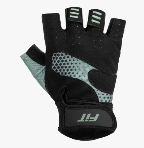 GUANTES MEDIO DEDO GW STAKE NEGRO VERDE PISTACHE