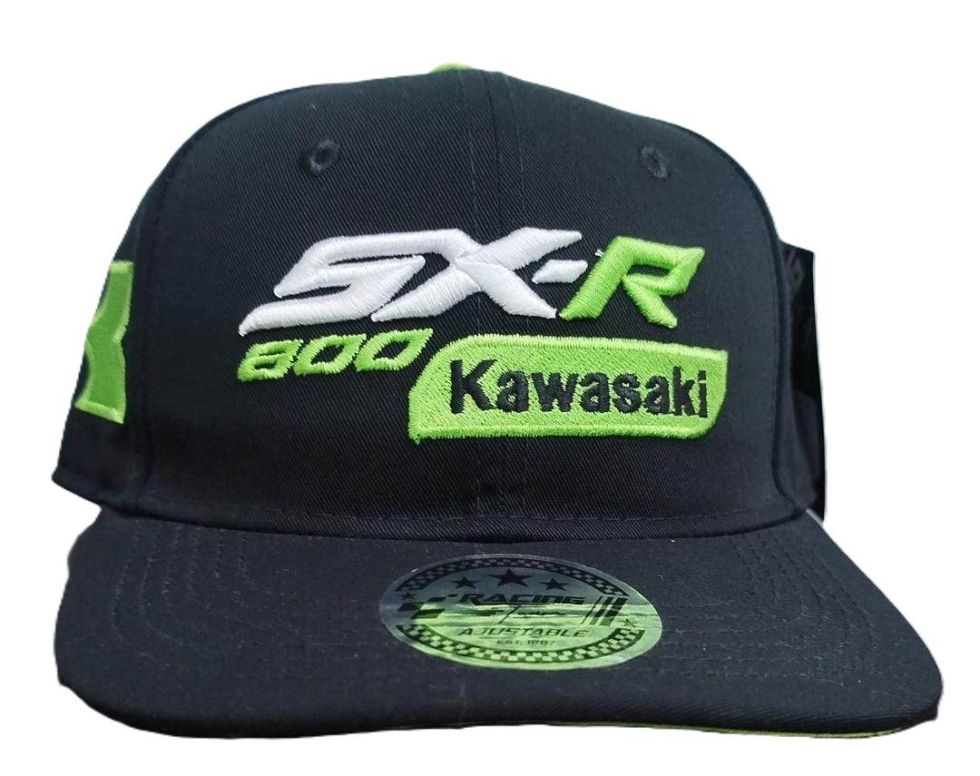 GORRA 3A KAWASAKI SX-R 800 NEGRO VERDE