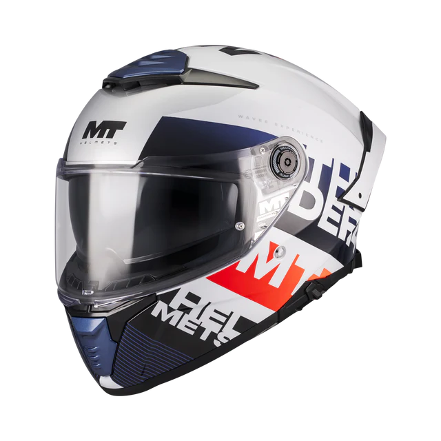CASCO MT THUNDER 4SV WAVES A17 BLANCO AZUL