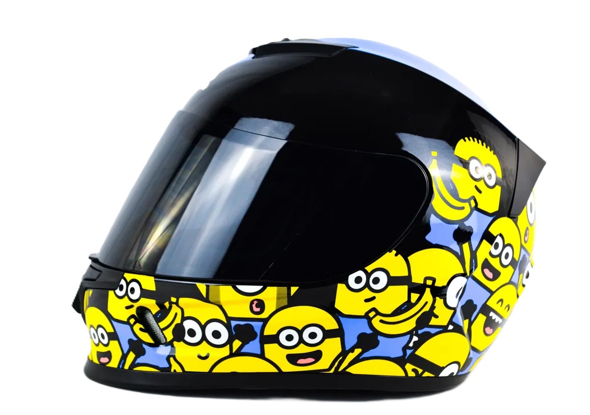CASCO XTRONG BANANA KIDS NEGRO AMARILLO BRILLANTE