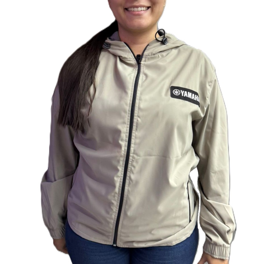 CHAQUETA CORTAVIENTO YAMAHA KHAKI FEMENINA