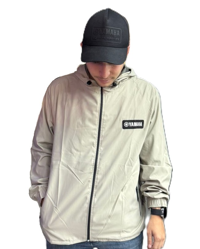 CHAQUETA CORTAVIENTO YAMAHA KHAKI MASCULINA