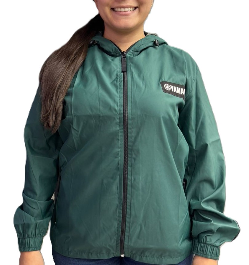 CHAQUETA CORTAVIENTO YAMAHA VERDE FEMENINA
