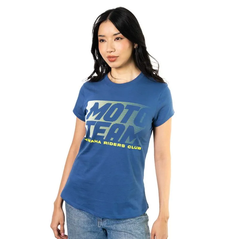 CAMISETA YAMAHA MOTO TEAM FEMENINO AZUL