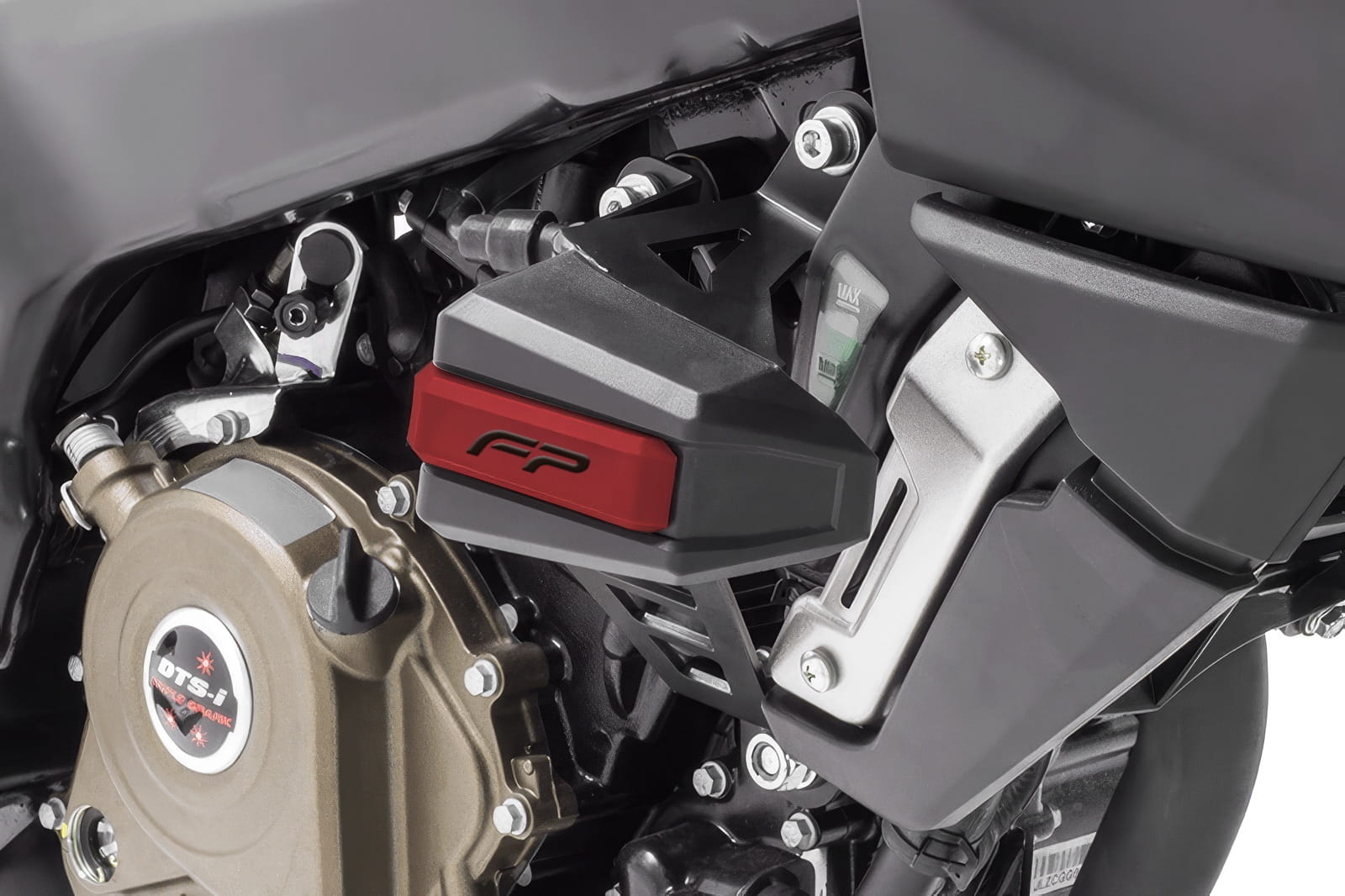 DEFENSA FIREPARTS GHOST PULSAR 200NS NEGRO ROJO