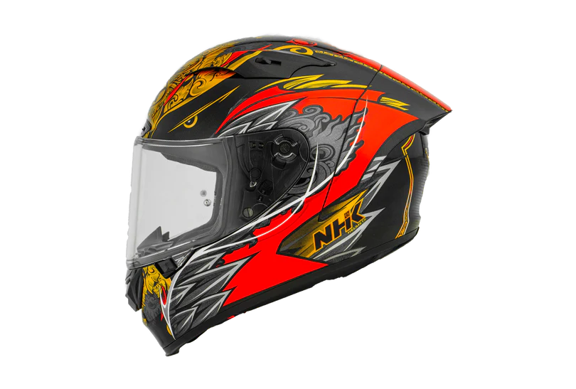 CASCO NHK BALINESE GARUDA NEGRO ROJO DORADO