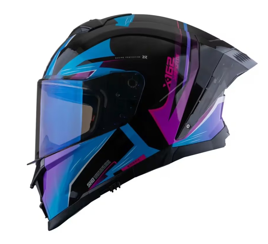 CASCO X-SPORTS X-162 MAVERIX AZUL ROSADO