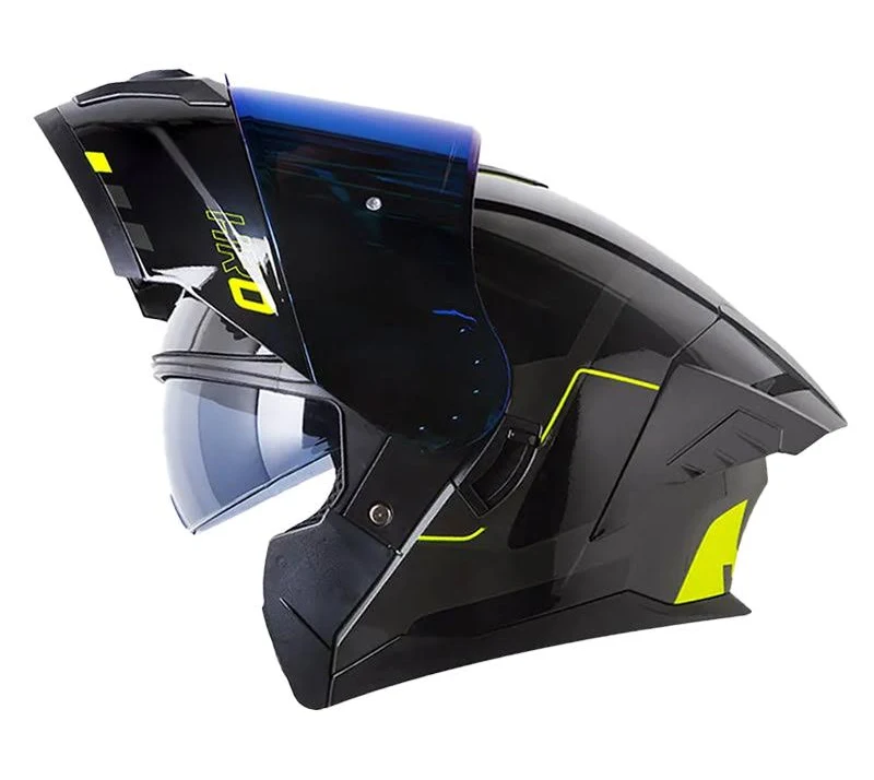 CASCO HRO 3480DV EVO NOSK GRIS OSCURO AMARILLO NEON