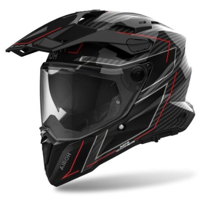 CASCO AIROH DUAL COMMANDER 2 STYLISH CARBON