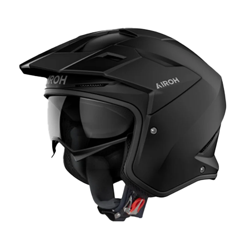 CASCO AIROH JET KOMBAKT NEGRO MATE