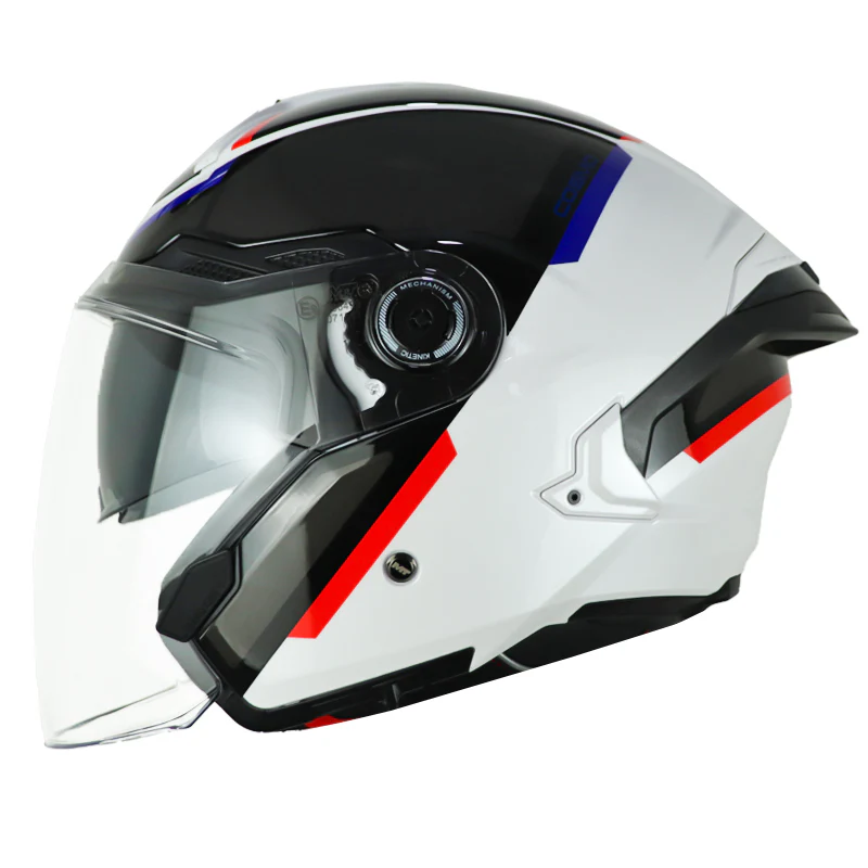 CASCO MT COSMO SV SYSTEM A1 BLANCO ROJO AZUL