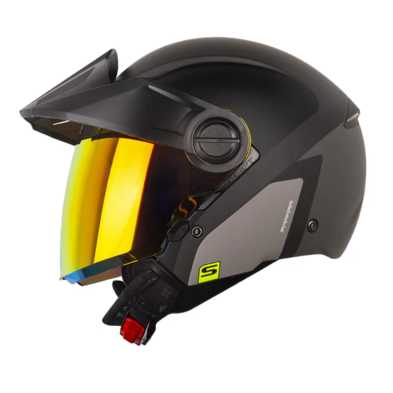 CASCO SHAFT 212 TRICK GRIS NEGRO MATE
