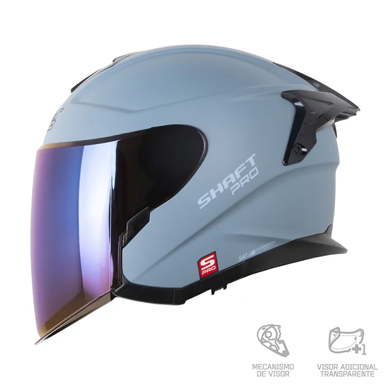 CASCO SHAFT PRO 240DV SOLID AZUL GRIS MATE
