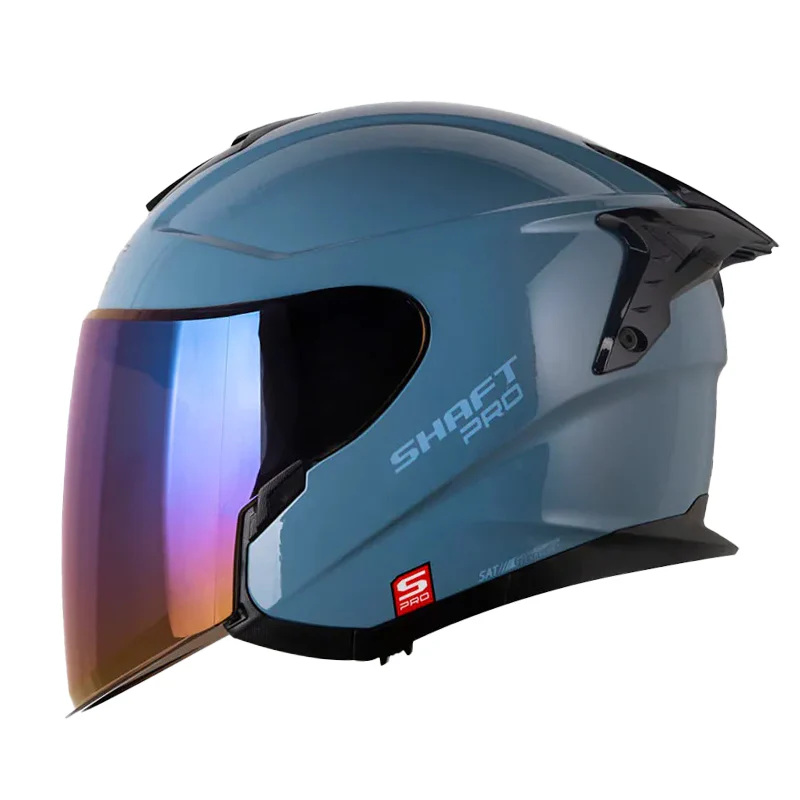 CASCO SHAFT PRO 240DV SOLID AZUL OSCURO BRILLANTE